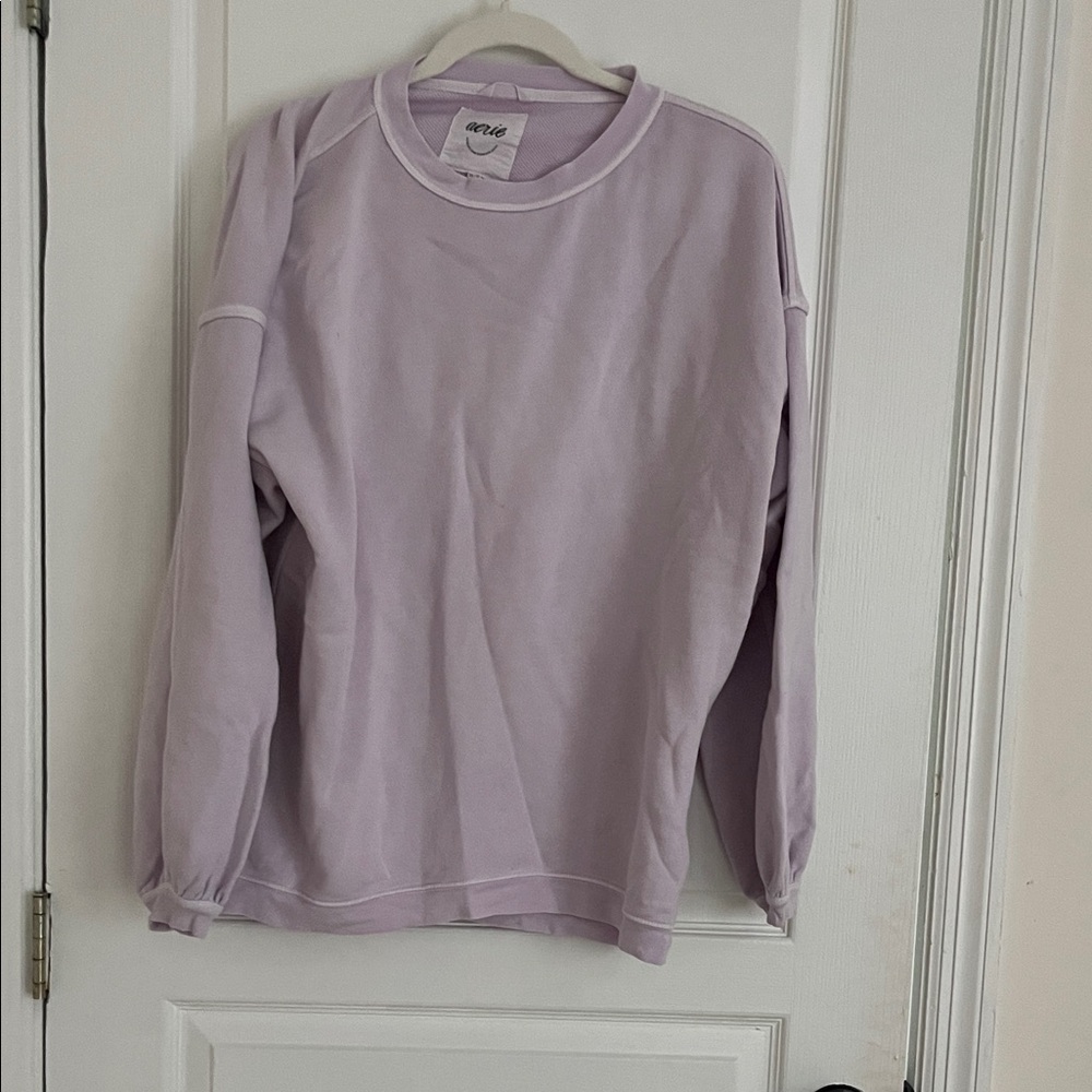 Aerie Lavender Crew Neck Sweater